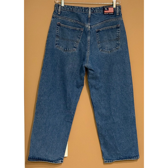 Vintage Ralph Lauren Jeans Mens 34x30 Polo Jeans Company Baggy Fit Wide Leg - Picture 1 of 6